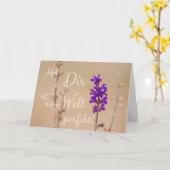 Mit Dir ist meine Welt perfekt! Kaart (Gele Bloem)