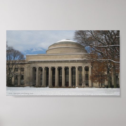 MIT Great Dome (Winter) Poster (Voorkant)