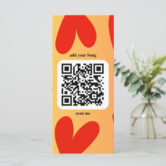 Mit individuellen persönlichen Song per QR-Code (Staand voorkant)