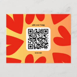 Mit individuellen persönlichen Song per QR-Code Briefkaart