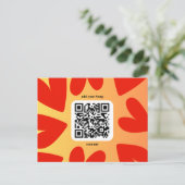 Mit individuellen persönlichen Song per QR-Code Briefkaart (Staand voorkant)