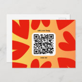 Mit individuellen persönlichen Song per QR-Code Briefkaart (Voorkant / Achterkant)