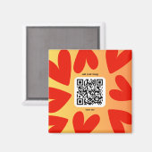 Mit individuellen persönlichen Song per QR-Code Magneet (Voorkant / Achterkant)