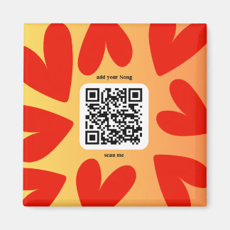 Mit individuellen persönlichen Song per QR-Code Magneet