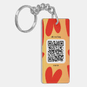 Mit individuellen persönlichen Song per QR-Code Sleutelhanger (Voorkant Links)