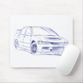 Mit Lancer Evo IX Muismat (Met muis)
