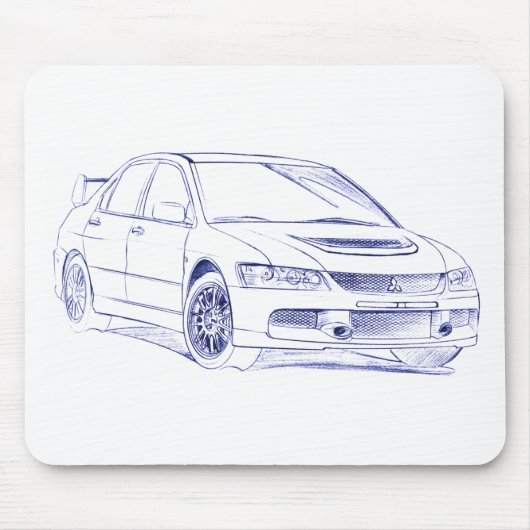 Mit Lancer Evo IX Muismat (Voorkant)