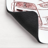 Mit Lancer Evo X 2008 Muismat (Hoek)