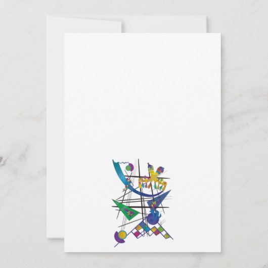 Mit Liebe zu Kandinsky Bedankkaart (Achterkant)