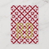 Mit Monogram Hochformat Visitekaartje (Achterkant)