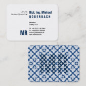 Mit Monogram Visitekaartje (Voorkant / Achterkant)