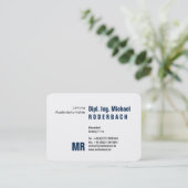 Mit Monogram Visitekaartje (Staand voorkant)