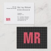 Mit Monogram Visitekaartje (Voorkant / Achterkant)