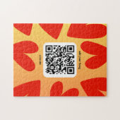 Mit personalisierten Song per QR-code Legpuzzel (Horizontaal)