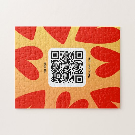 Mit personalisierten Song per QR-code Legpuzzel (Horizontaal)