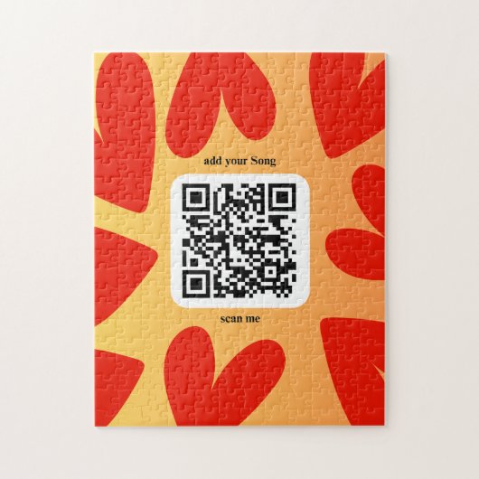 Mit personalisierten Song per QR-code Legpuzzel (Verticaal)