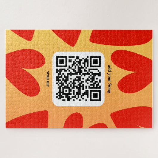 Mit personalisierten Song per QR-code Legpuzzel (Horizontaal)