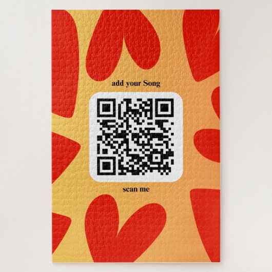 Mit personalisierten Song per QR-code Legpuzzel (Verticaal)