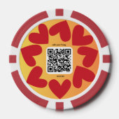 Mit personalisierten Song per QR-code Poker Chips (Voorkant)