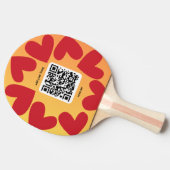 Mit personalisierten Song per QR-code Tafeltennisbatje (Zijkant)