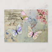  mit Schmetterlingen Briefkaart (Voorkant)