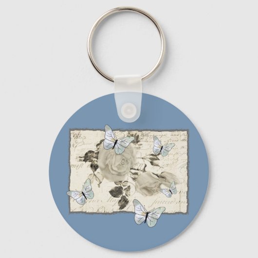  mit Schmetterlingen Sleutelhanger (Voorkant)