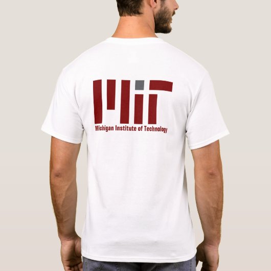 MIT Student T-shirt - Licht (Achterkant)