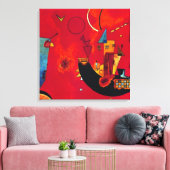 Mit und Gegen, 1929 by Wassily Kandinsky Canvas Afdruk (Insitu (Woonkamer))