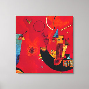Mit und Gegen, 1929 by Wassily Kandinsky Canvas Afdruk