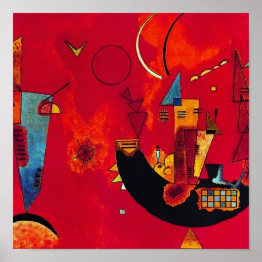 Mit und Gegen, 1929 by Wassily Kandinsky Poster (Voorkant)
