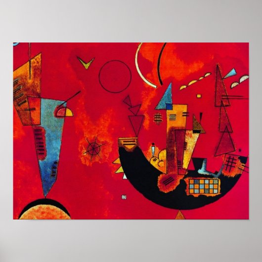 Mit und Gegen, 1929 by Wassily Kandinsky Poster (Voorkant)