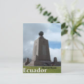 Mitad del Mundo Ecuador het monument van de Briefkaart (Staand voorkant)