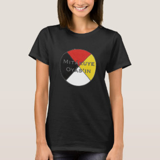 Mitakuye Oyasin Dams Donkere Colors Lakota T-shirt