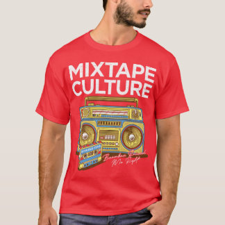 Mitape-cultuur Retro Boombo-muziek Vibe-ontwerp fa T-shirt
