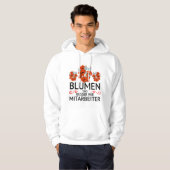 Mitarbeiter Frust Zitat funny Hoodie (Voorkant volledig)