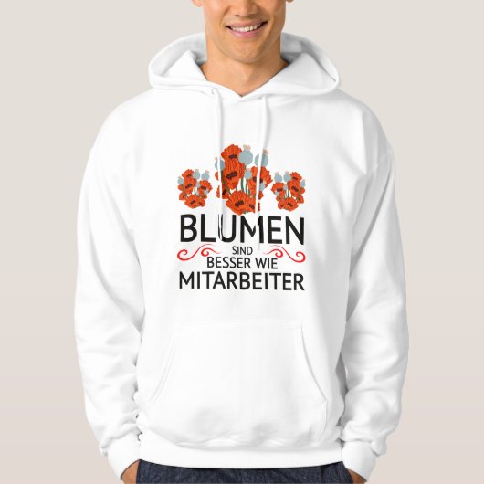Mitarbeiter Frust Zitat funny Hoodie (Voorkant)