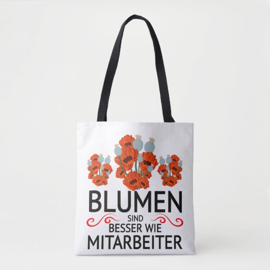 Mitarbeiter Frust Zitat funny Tote Bag (Voorkant)