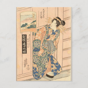 Mitate Yoshiwara Goju-san Tsui - Beauty van Keisai Briefkaart