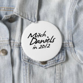MITCH DANIELS 2012-autograaf Ronde Button 4,0 Cm (In situ)