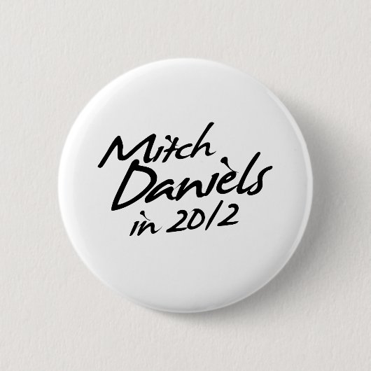 MITCH DANIELS 2012-autograaf Ronde Button 5,7 Cm (Voorkant)