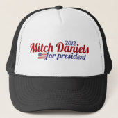 Mitch Daniels voor President 2012 Trucker Pet (Voorkant)