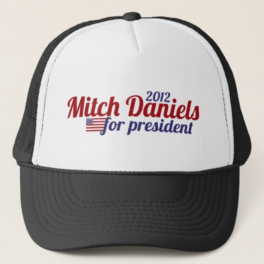 Mitch Daniels voor President 2012 Trucker Pet (Voorkant)