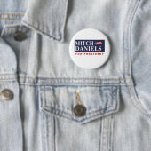 MITCH DANIELS VOOR PRESIDENT (Banner) Ronde Button 5,7 Cm (In situ)