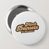 MITCH DANIELS VOOR PRESIDENT () RONDE BUTTON 4,0 CM (Voorkant /achterkant)