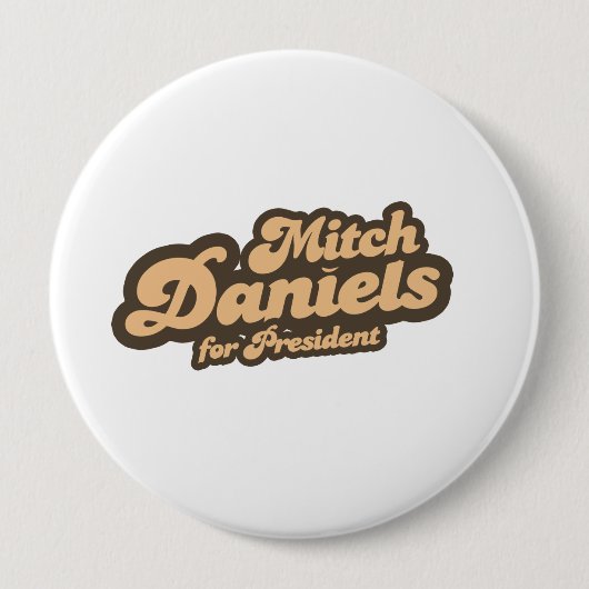 MITCH DANIELS VOOR PRESIDENT () RONDE BUTTON 4,0 CM (Voorkant)