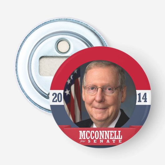 MITCH MCCONNELL 2014 BUTTON FLESOPENER (Voorkant)