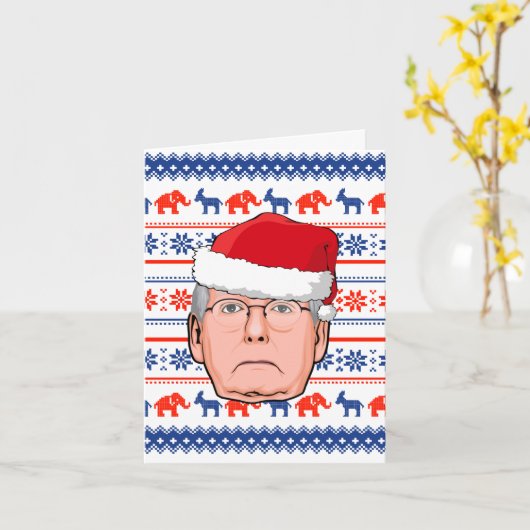 MITCH MCCONNELL CHRISTMAS KAART (Gele Bloem)