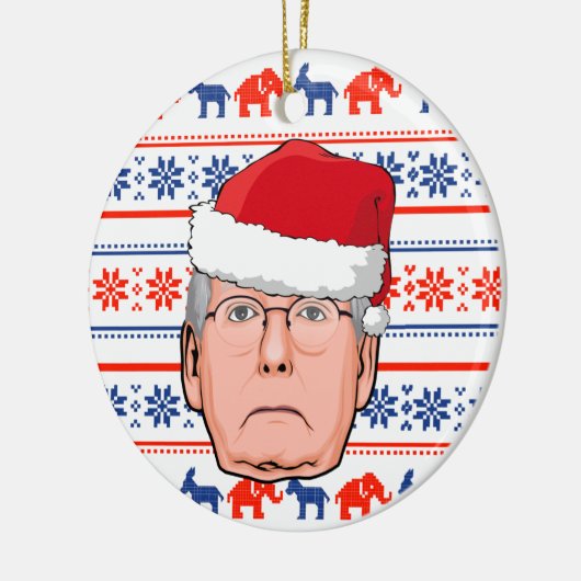 MITCH MCCONNELL CHRISTMAS KERAMISCH ORNAMENT (Links)