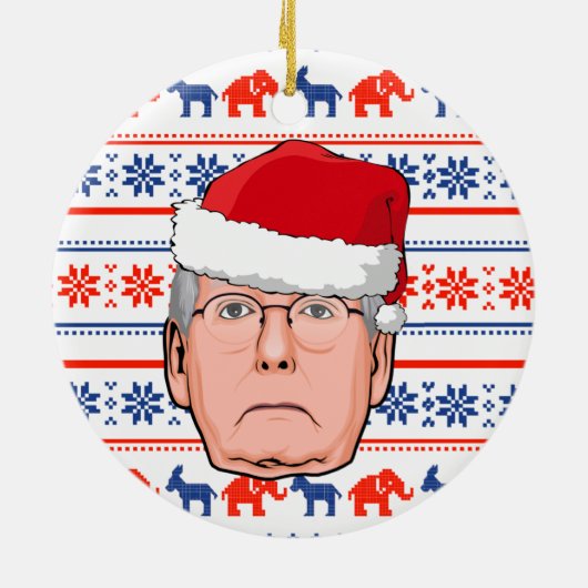 MITCH MCCONNELL CHRISTMAS KERAMISCH ORNAMENT (Achterkant)