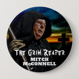 Mitch McConnell Grim Reaper Ronde Button 4,0 Cm